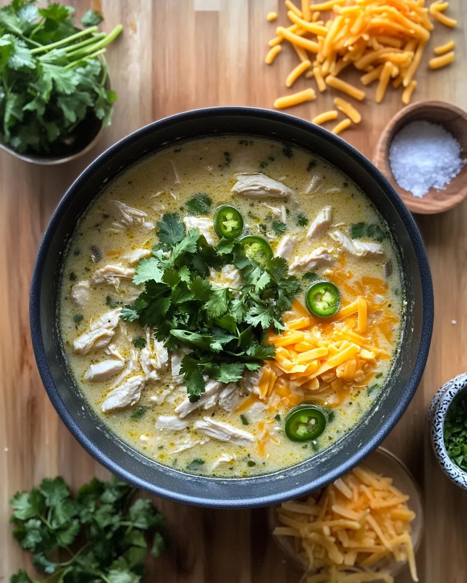 Ingredients for Spice Up Your Dinner with Creamy Jalapeño Popper Chicken Soup