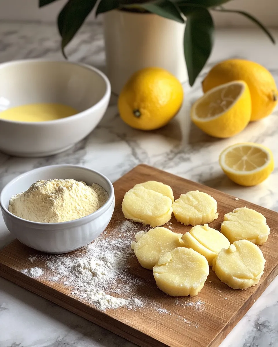 Ingredients for Zesty Bliss: Irresistible Lemon Shortbread Cookies to Brighten Your Day