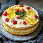 Photo of featured for Zesty Delights: Indulge in Limoncello Drizzle Mascarpone Cake