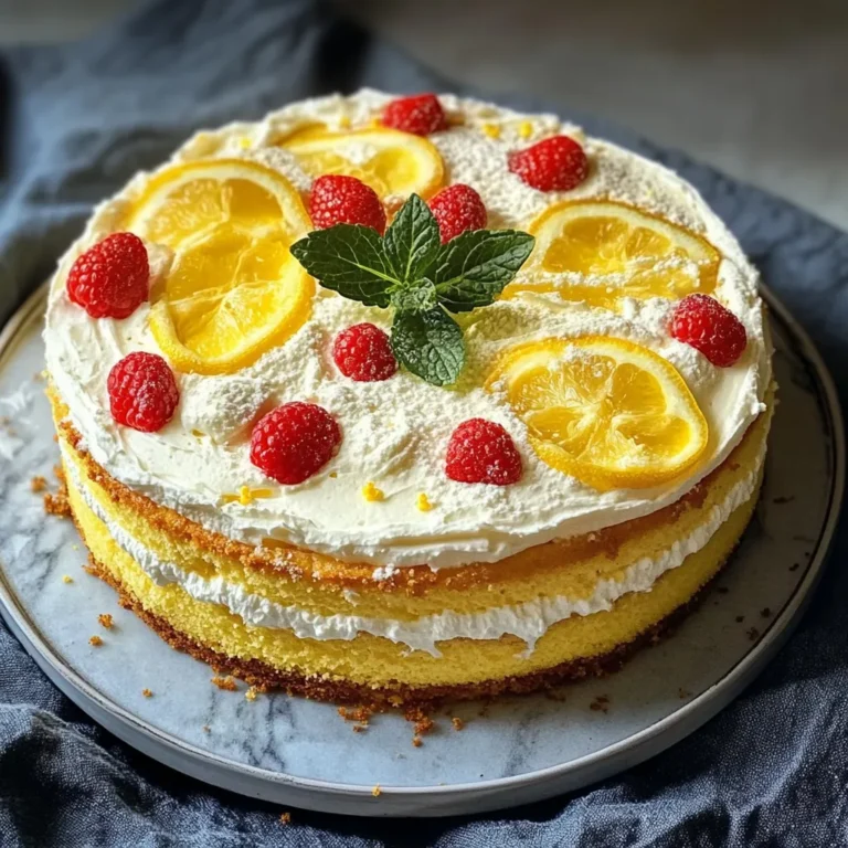 Photo of featured for Zesty Delights: Indulge in Limoncello Drizzle Mascarpone Cake