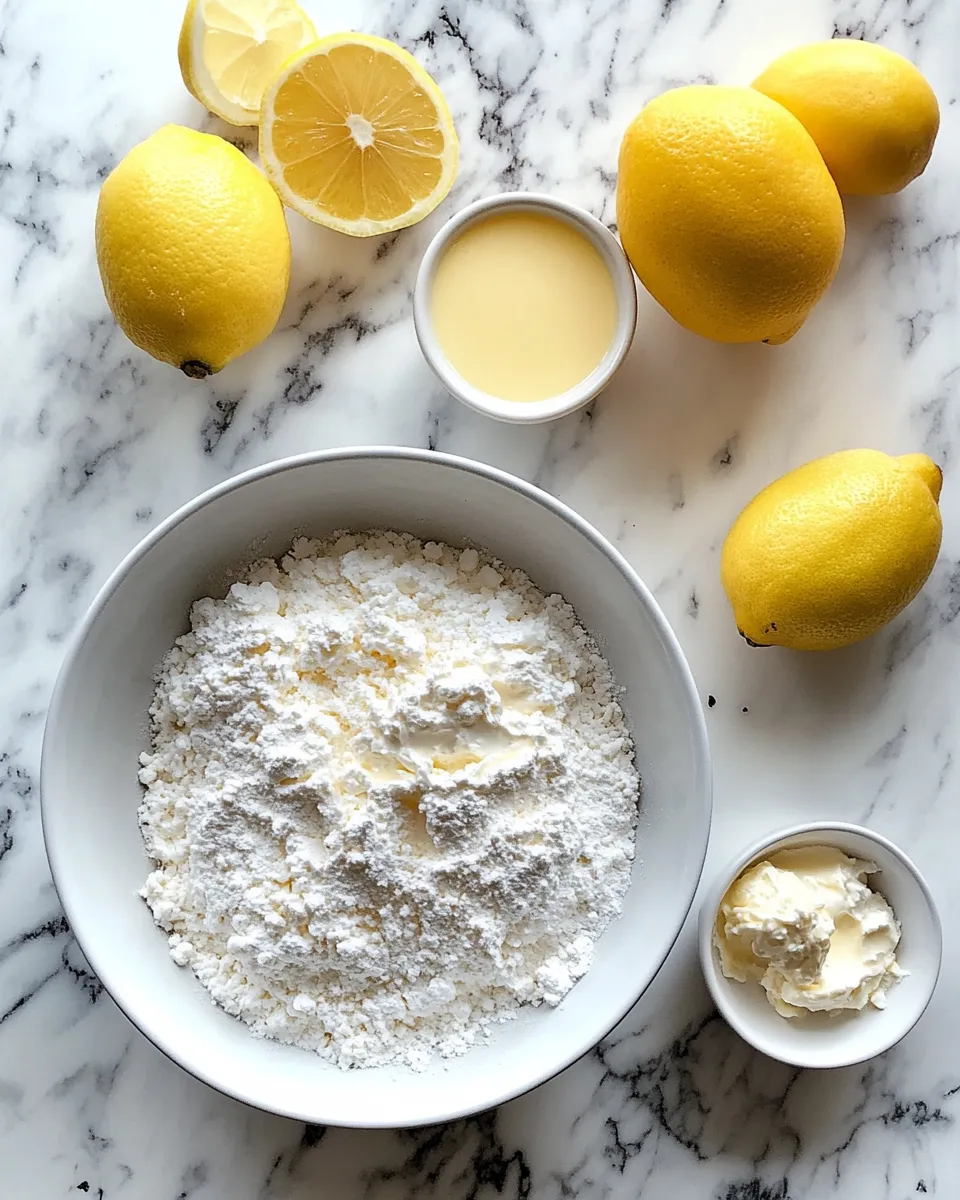 Ingredients for Zesty Delights: Indulge in Limoncello Drizzle Mascarpone Cake