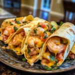 Photo of featured for Dive into Deliciousness: Loaded Shrimp Nacho Bomb Wraps Packed with Shrimp and Cheese