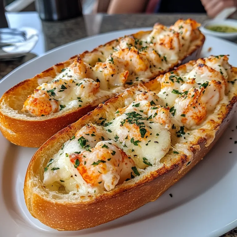 Photo of featured for Dive into Deliciousness: Lobster-Stuffed Garlic Bread Boats