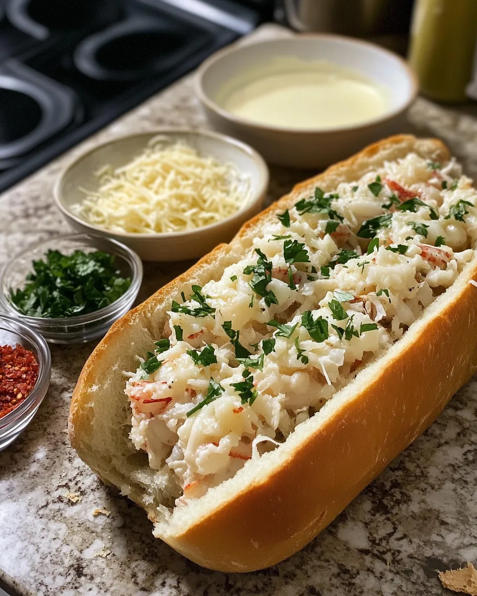 Ingredients for Dive into Deliciousness: Lobster-Stuffed Garlic Bread Boats