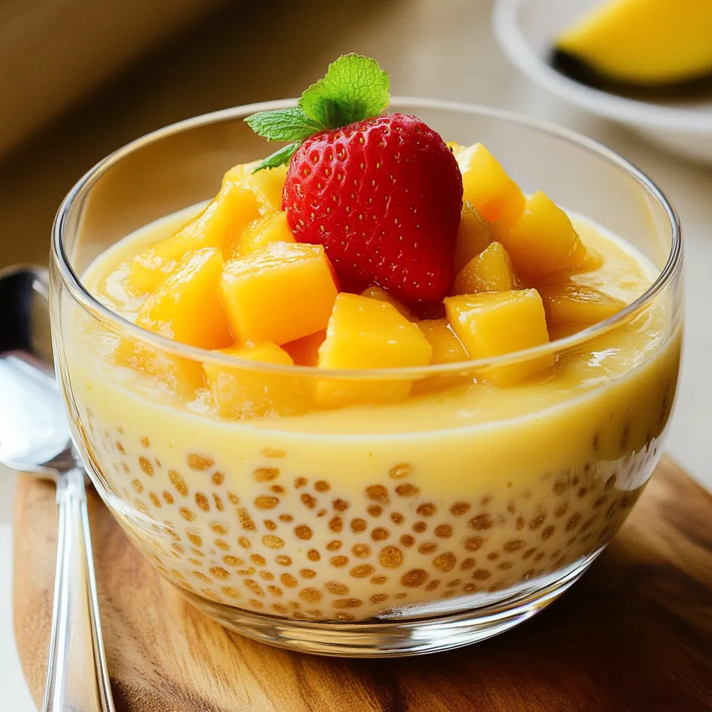 Photo of featured for Delight in Every Bite: The Irresistible Mango Sago Dessert Pudding