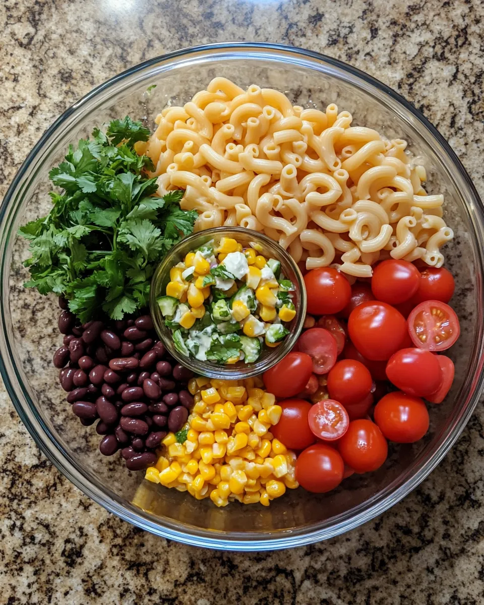 Ingredients for Spice Up Your Picnic with Mexican Macaroni Salad Magic