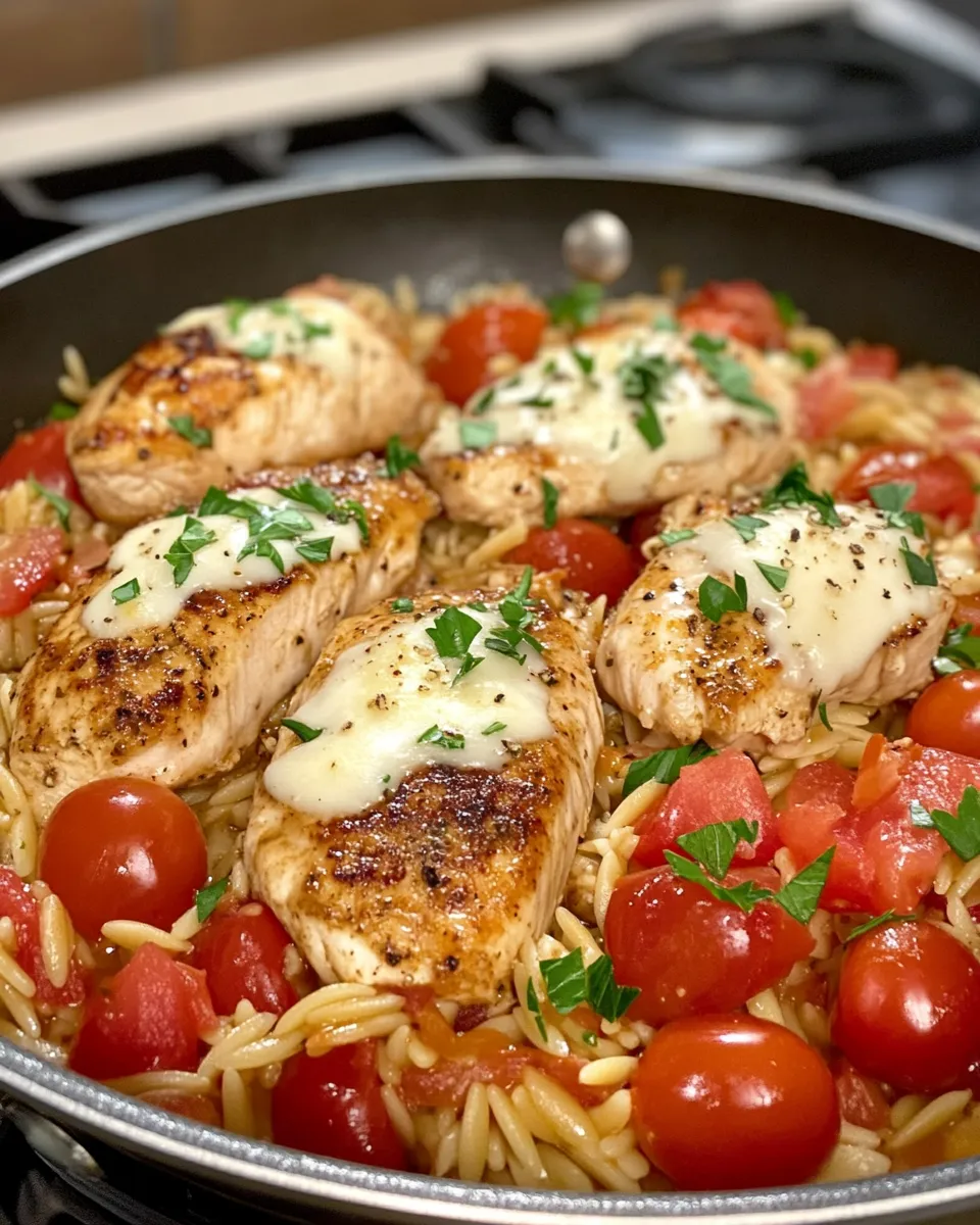 Ingredients for Savor the Flavor: One-Pan Monterey Chicken Orzo Delight