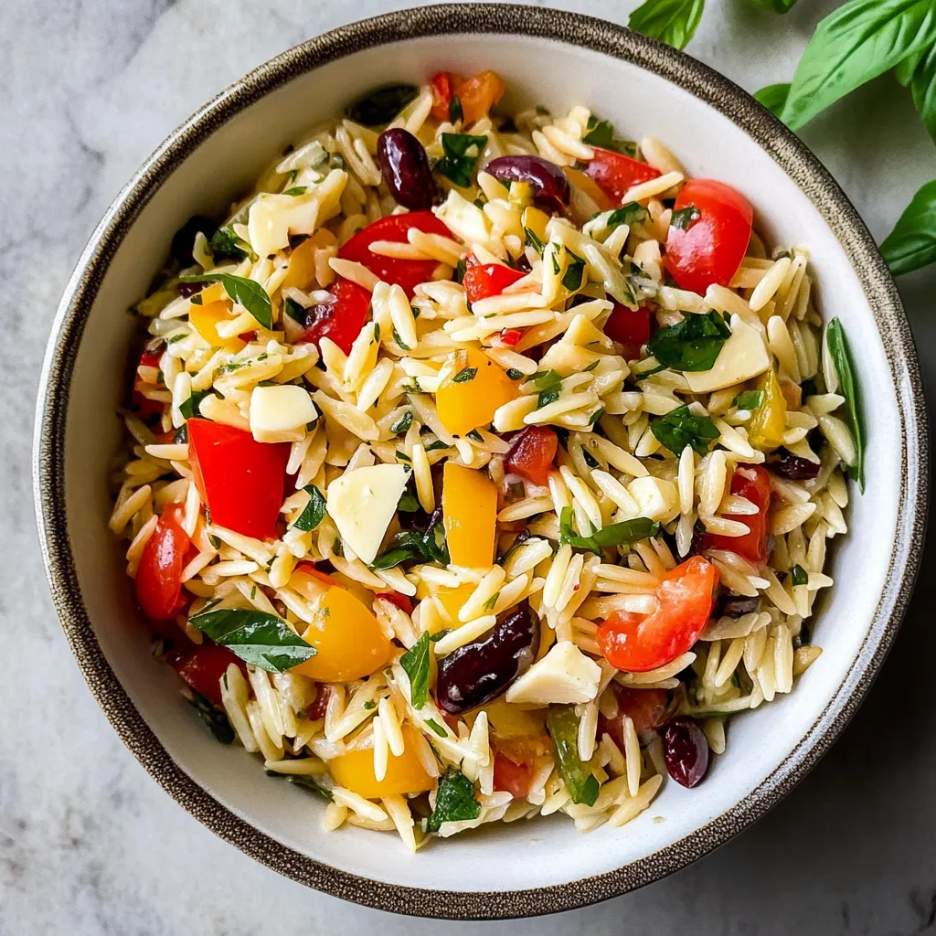 Photo of featured for Colorful Orzo Salad: A Fresh and Flavorful Delight for Any Occasion