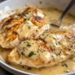 Photo of featured for Creamy Indulgence: Parmesan Chicken Drenched in Dreamy Garlic Sauce