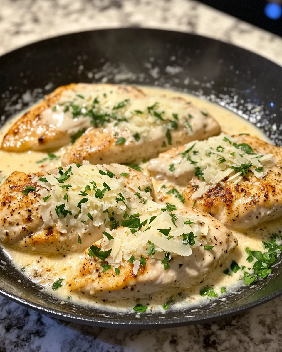 Ingredients for Creamy Indulgence: Parmesan Chicken Drenched in Dreamy Garlic Sauce