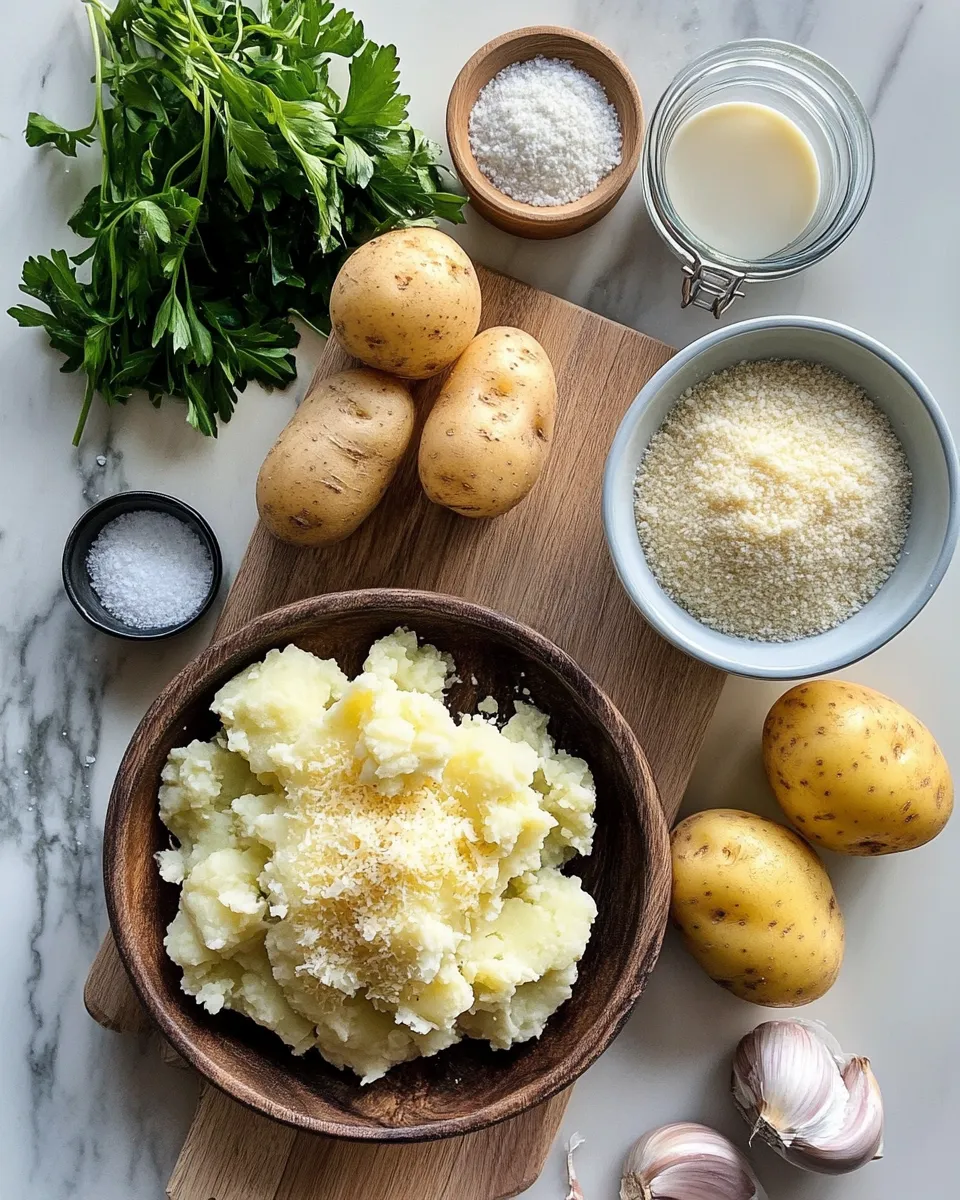 Ingredients for Crispy Parmesan Smashed Potatoes That Will Change Your Side Dish Game