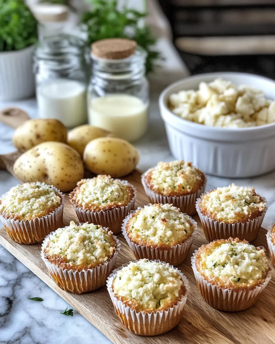 Ingredients for Irresistibly Savory Parmesan Zucchini Potato Muffins You Need to Try