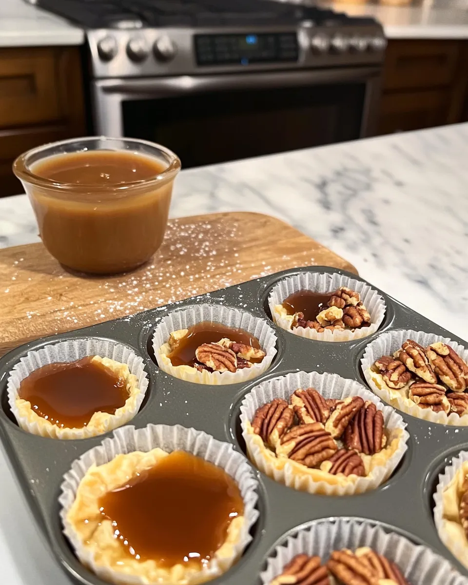 Ingredients for Sweet Indulgence: Pecan Caramel Baklava Cups You Can't Resist