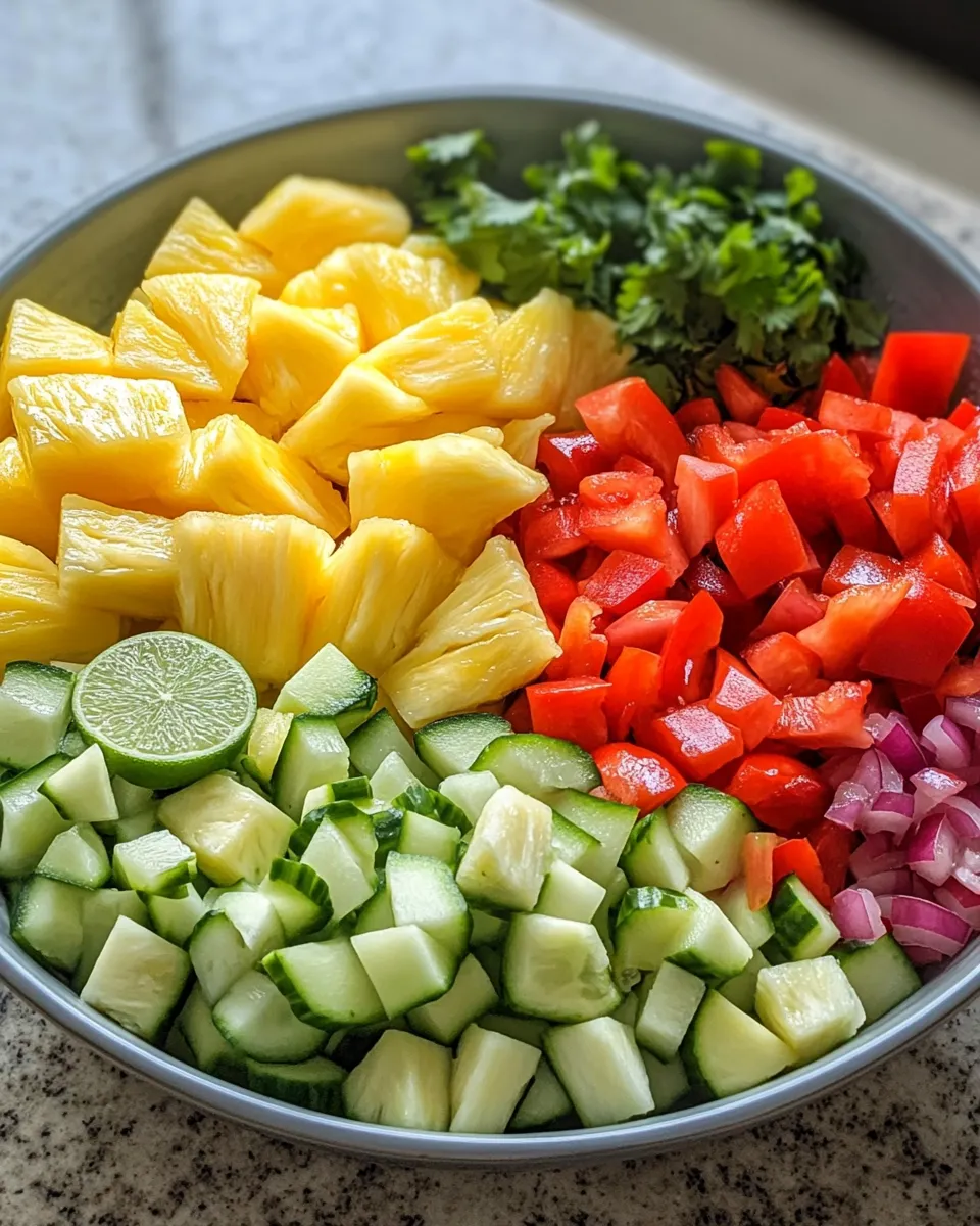 Ingredients for Tropical Refreshment: Discover the Magic of Pineapple Cucumber Salad