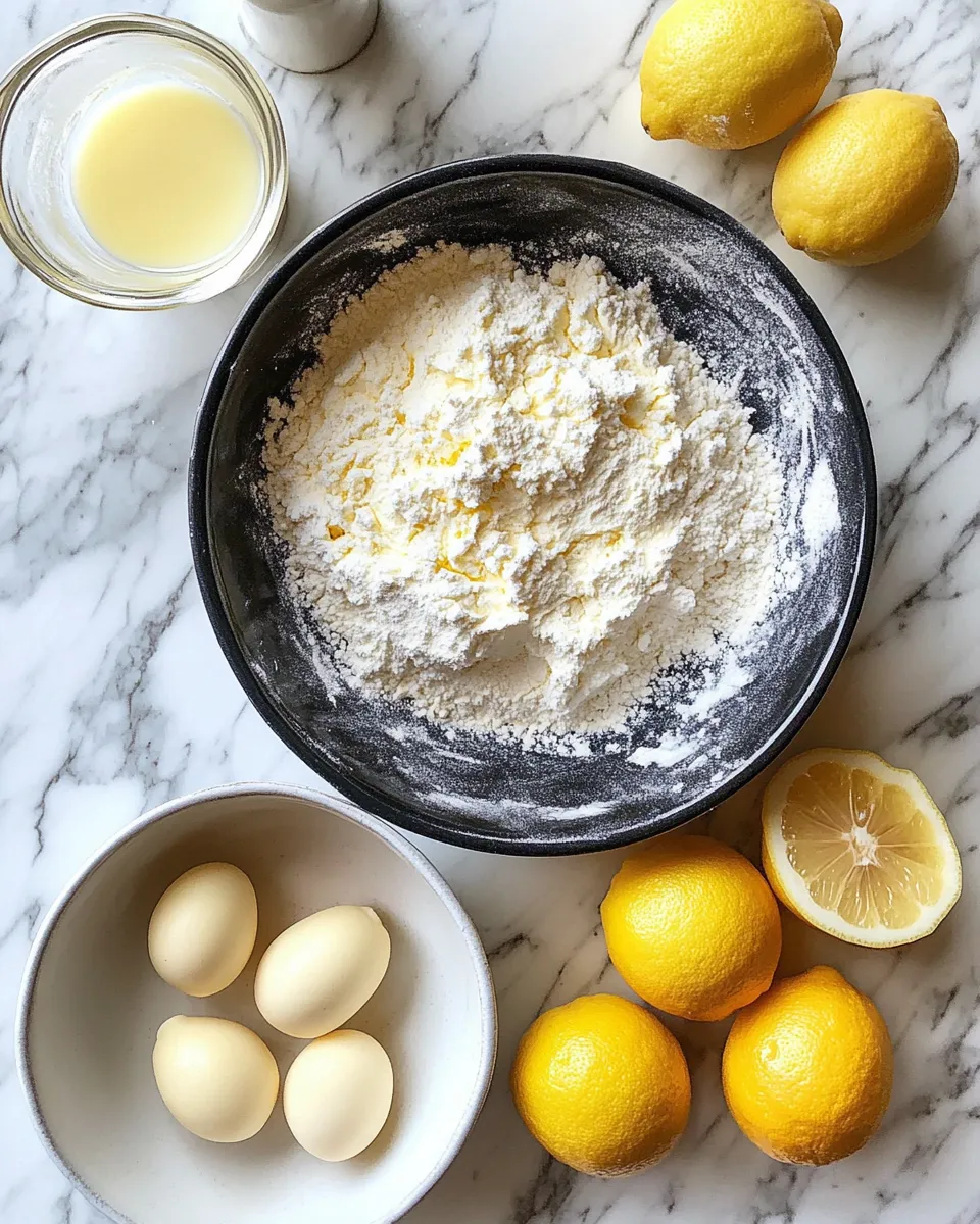 Ingredients for Lemon Bliss: Discover the Pioneer Woman's Irresistible Lemon Cake Recipe