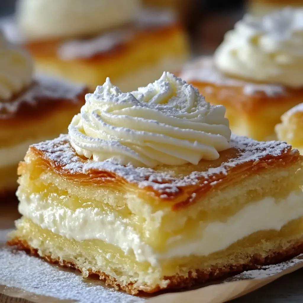 Photo of featured for Decadent Delight: Puff Pastry Vanilla Custard Cream Squares You Can't Resist