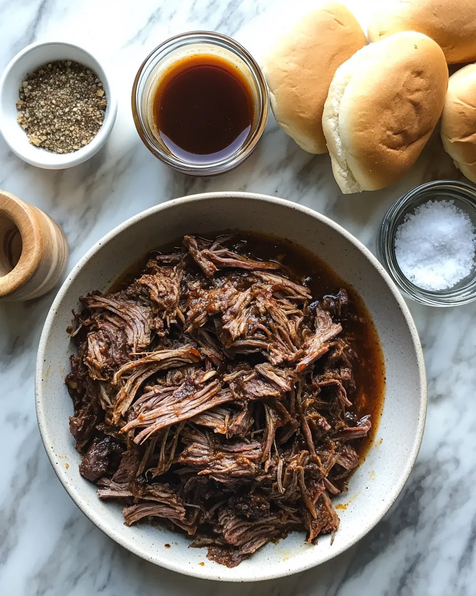 Ingredients for Savor the Flavor: Ultimate Pulled Beef Sandwich Recipe You'll Crave