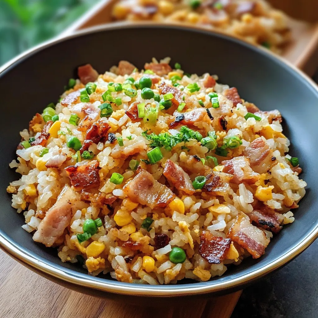 Photo of featured for Sizzle and Savor: Quick and Flavorful Bacon Fried Rice Delight