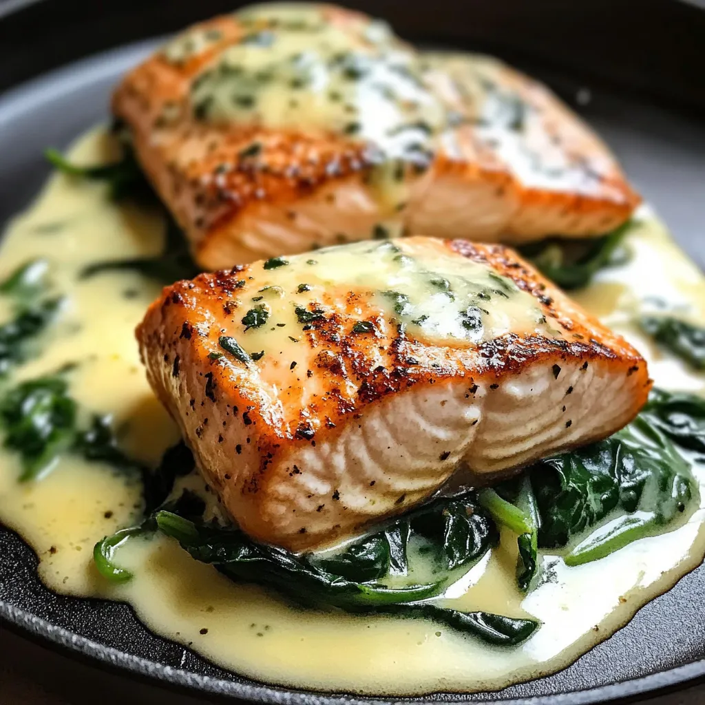 Photo of featured for Indulge in Flavor: Salmon Stuffed with Spinach & Parmesan Delight