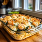 Photo of featured for Savor the Sea: Delightful Shrimp and Spinach Casserole Recipe