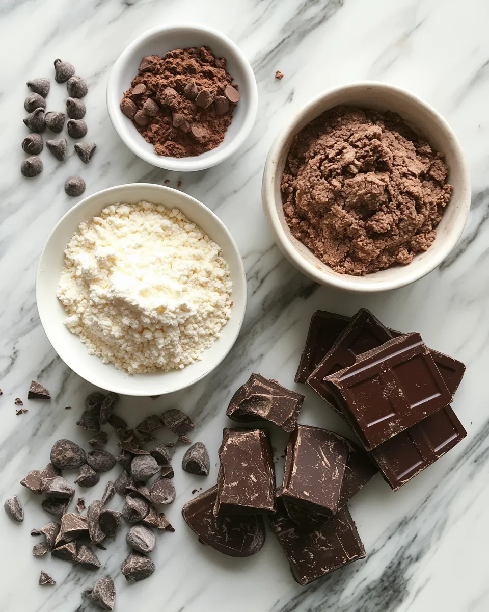Ingredients for Indulge in Bliss: The Ultimate Single Serve Double Chocolate Cookie Delight