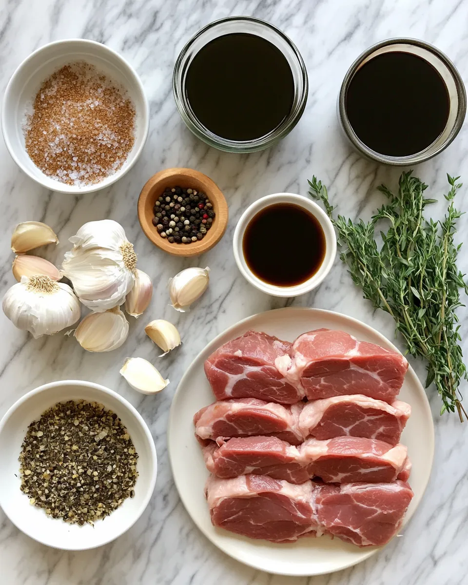 Ingredients for Savory Simplicity: Transform Your Dinner with Slow Cooker Balsamic Pork Roast