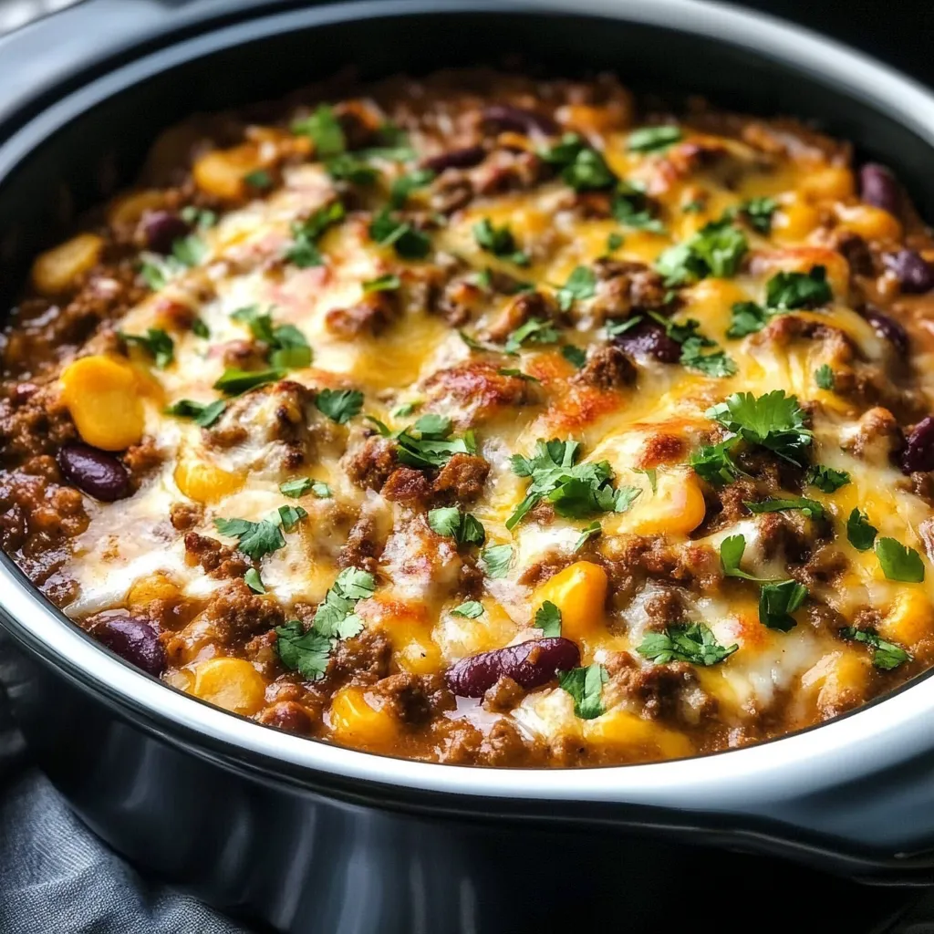 Photo of featured for Saddle Up for Flavor with Slow Cooker Cowboy Casserole