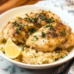 Photo of featured for Zesty Comfort: Slow Cooker Lemon Herb Chicken and Rice Made Easy