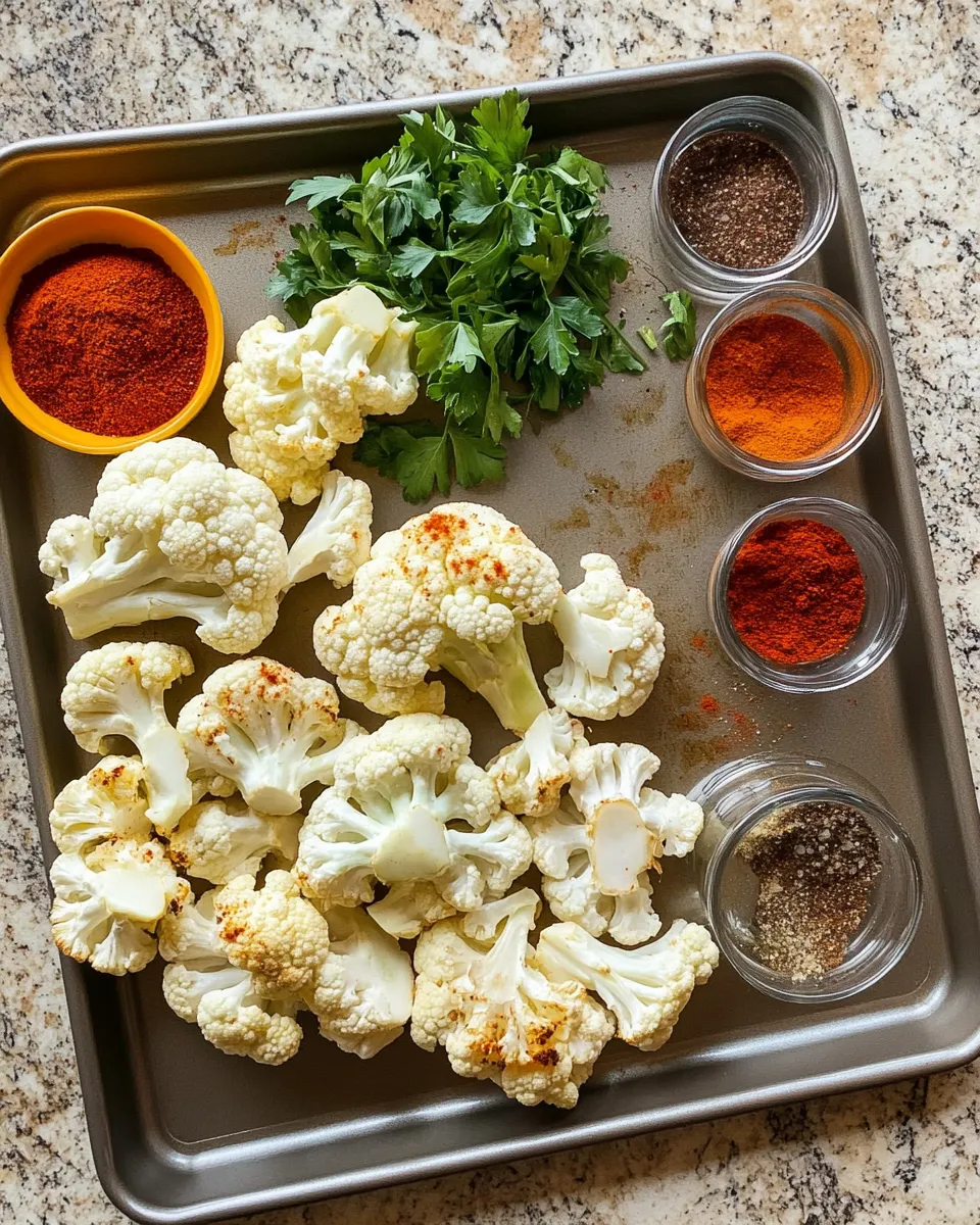 Ingredients for Fiery Flavor: Unleash the Heat with Spicy Baked Cauliflower