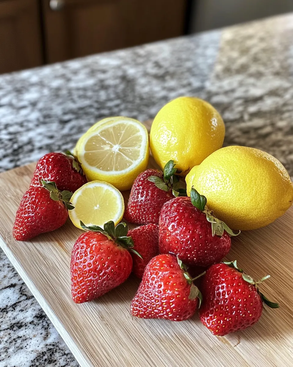 Ingredients for Sip into Summer with Refreshing Strawberry Lemonade Delights