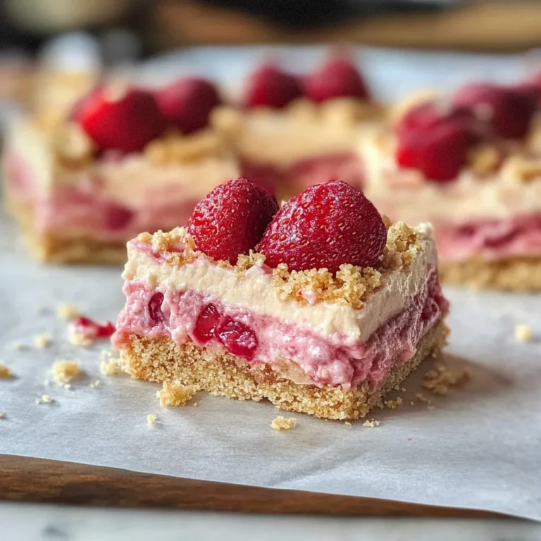 Photo of featured for Decadent Strawberry Rhubarb Cheesecake Bars You Can't Resist