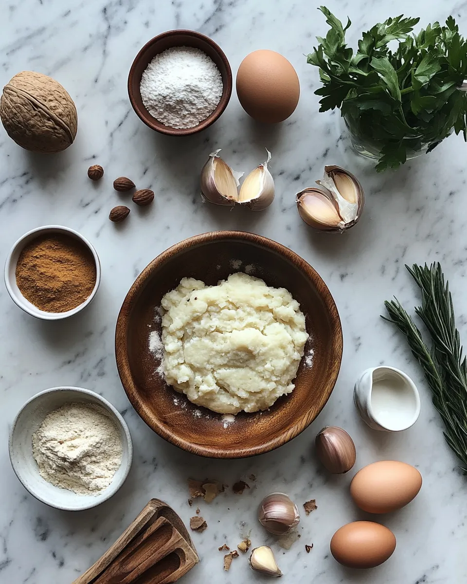 Ingredients for Irresistibly Delicious Stuffed Potato Cakes to Satisfy Your Cravings