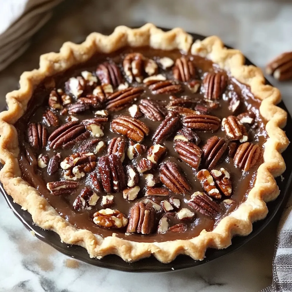 Photo of featured for Irresistibly Decadent: The Ultimate Texas Chocolate Pecan Pie Recipe