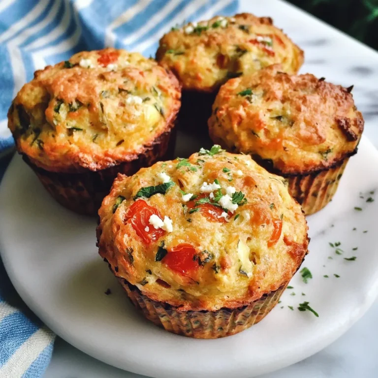 Photo of featured for Savory Tomato Feta & Zucchini Muffins: A Delicious Twist on a Classic Snack