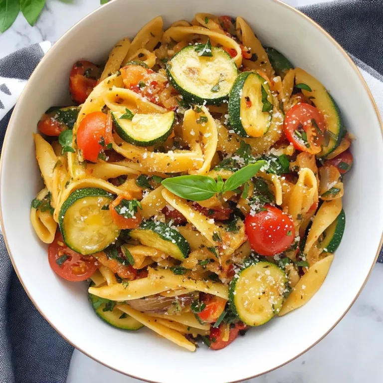 Photo of featured for Deliciously Fresh Tomato Zucchini Pasta: A Summer Delight