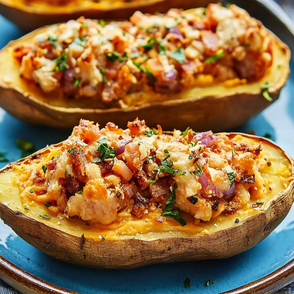 Photo of featured for Irresistibly Delicious: The Ultimate Twice Baked Sweet Potatoes Recipe