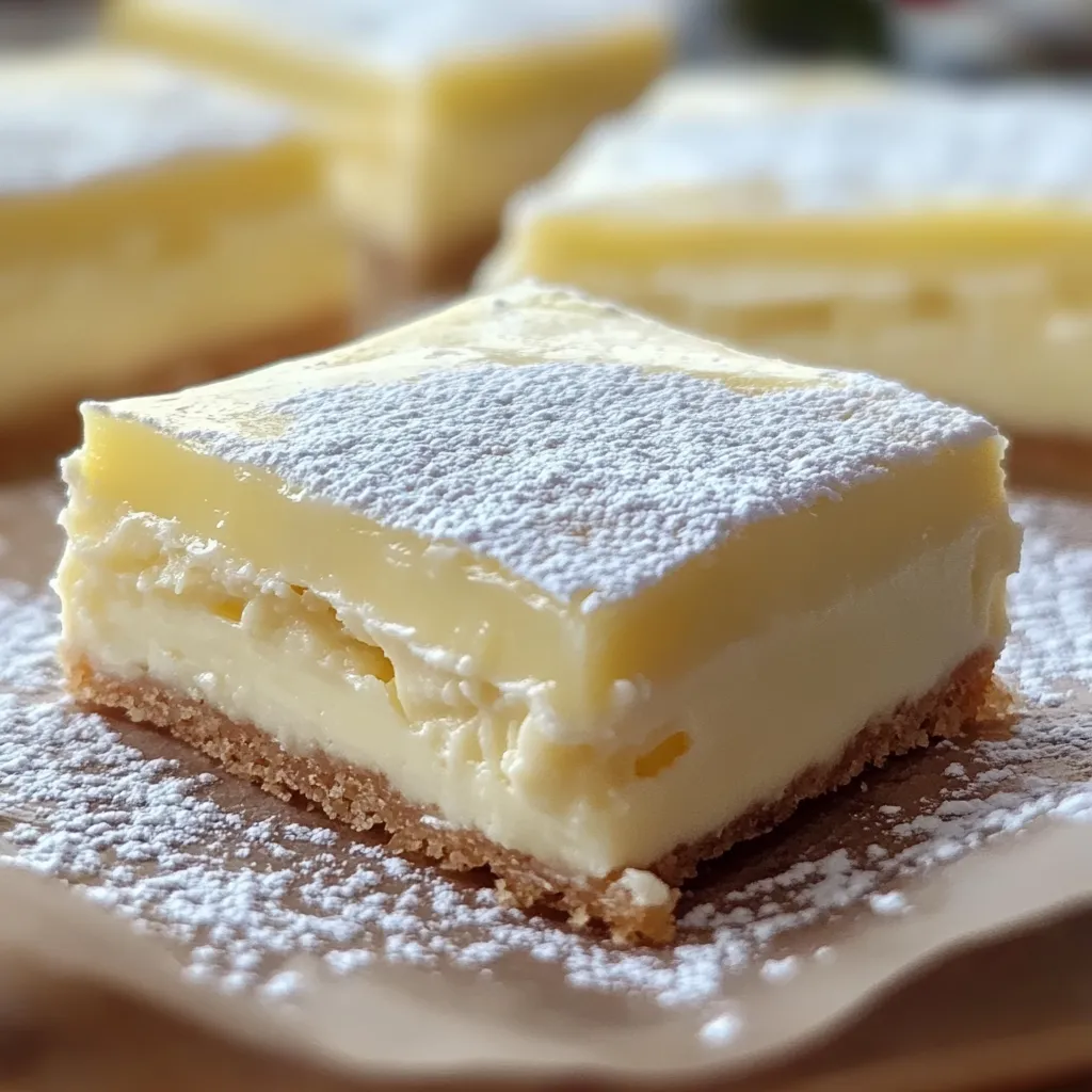 Photo of featured for Decadent Vanilla Custard Cream Squares: A Slice of Heaven in Every Bite