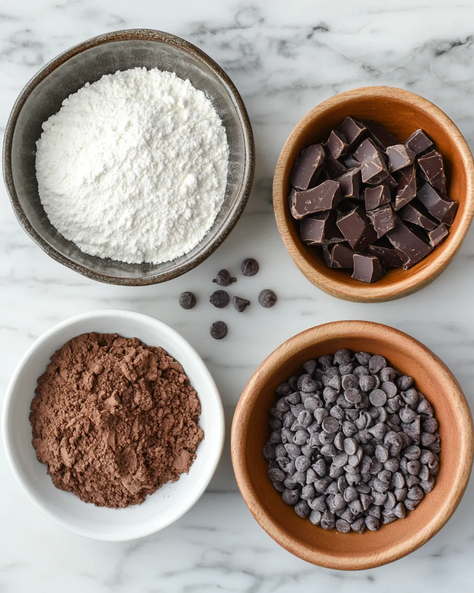 Ingredients for Decadent Vegan Double Chocolate Cookies That Will Satisfy Your Sweet Tooth
