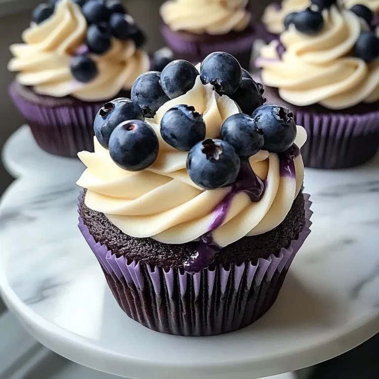 Photo of featured for Indulge in Bliss: Irresistible White Chocolate Blueberry Cupcakes