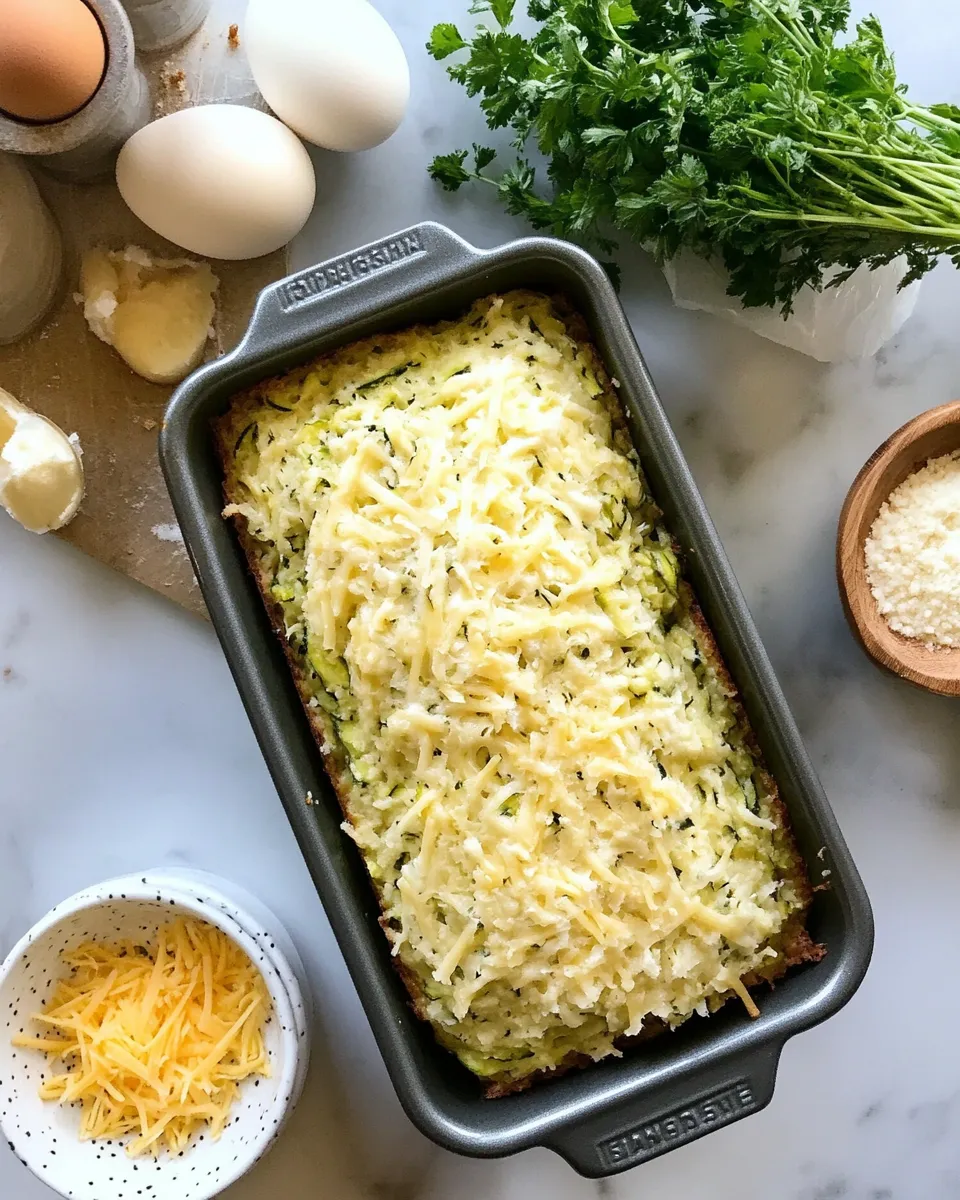 Ingredients for Irresistibly Cheesy: The Ultimate Zucchini Cheese Bread Recipe