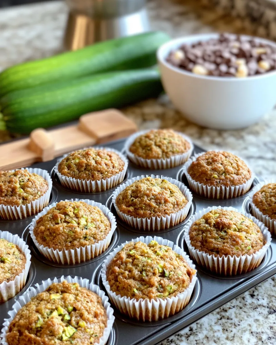 Ingredients for Deliciously Moist Zucchini Muffins to Brighten Your Breakfast