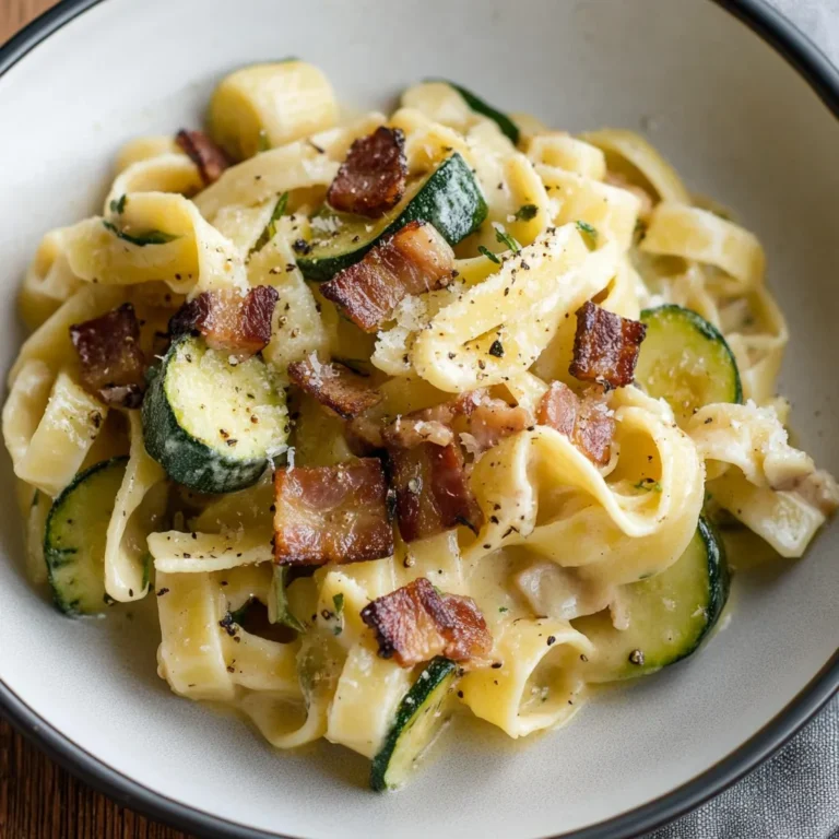 Photo of featured for Savor the Flavor: Zucchini Pancetta Pasta Delight