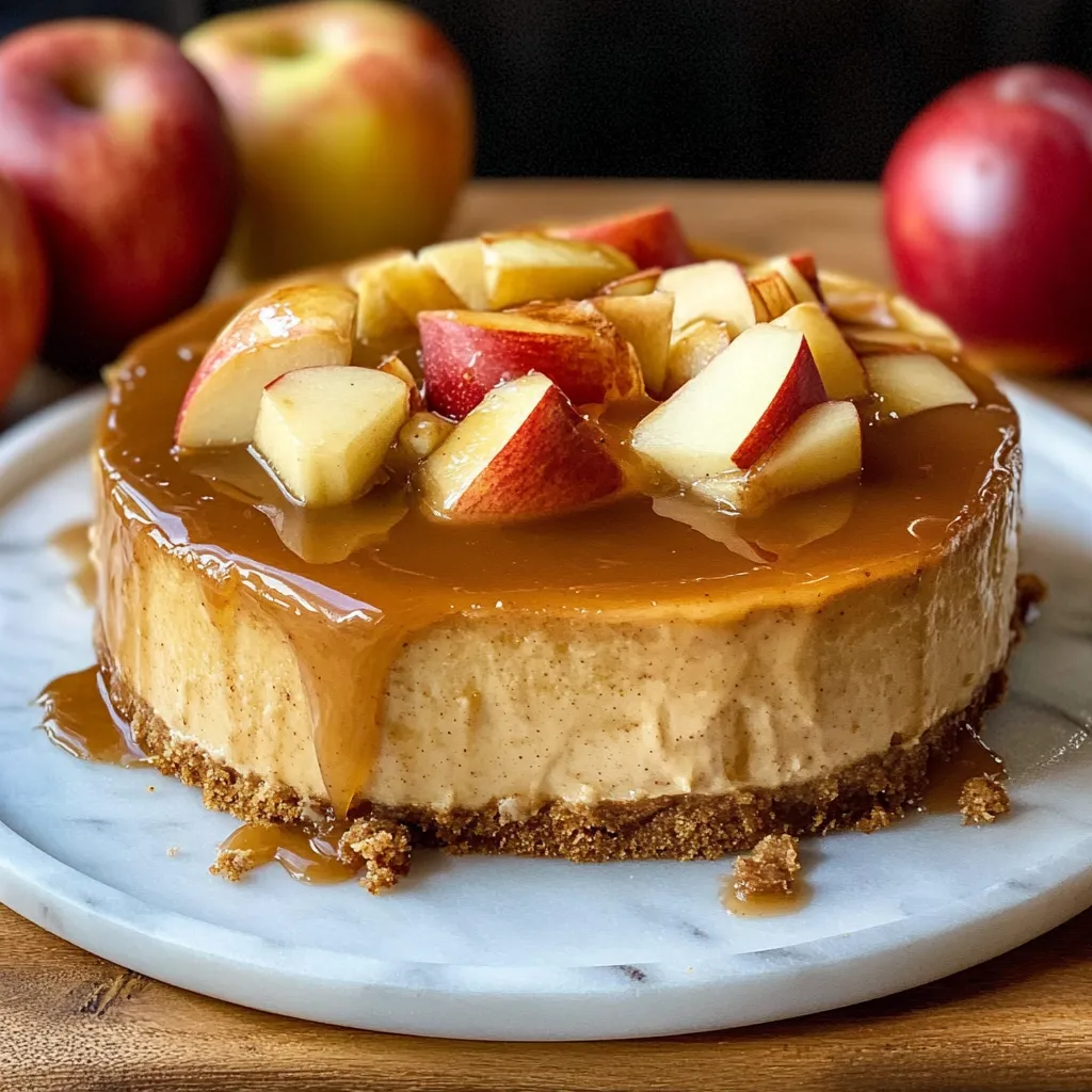 Photo of featured for Heavenly Apple Cider Cheesecake: A Fall Dessert Delight