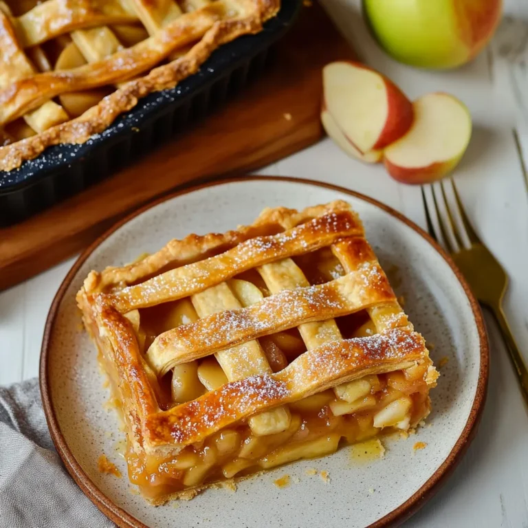 Photo of featured for Irresistible Apple Slab Pie: A Slice of Autumn Bliss