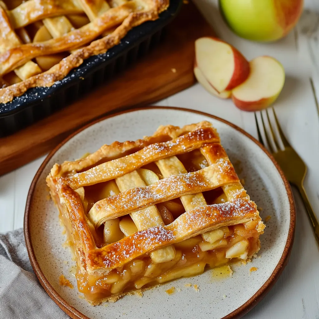 Photo of featured for Irresistible Apple Slab Pie: A Slice of Autumn Bliss