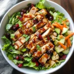 Photo of featured for Savor the Fusion: Asian Chicken Cranberry Salad Delight