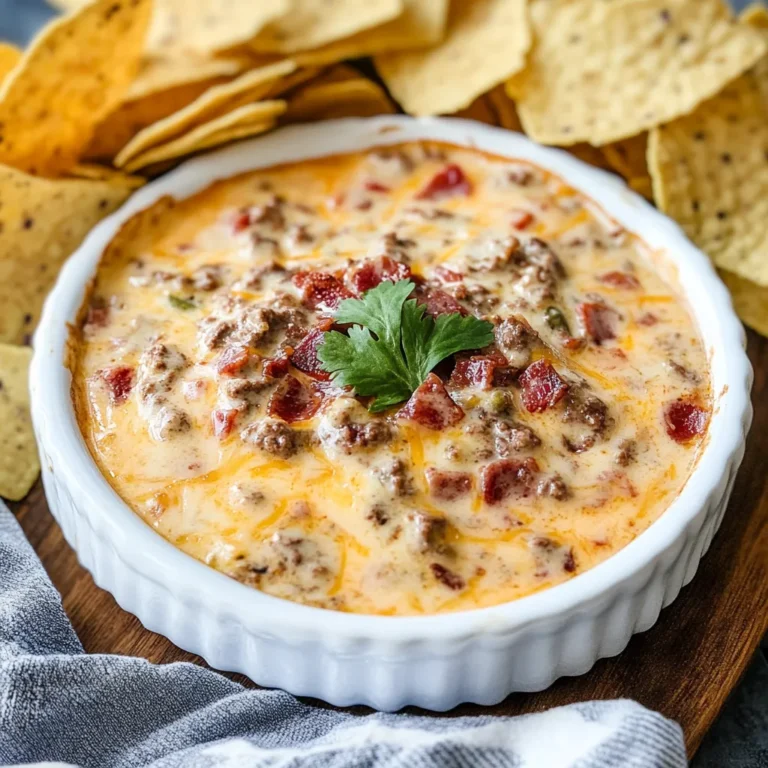Photo of featured for Savor the Flavor: Irresistible Bacon Cheeseburger Queso Dip Recipe