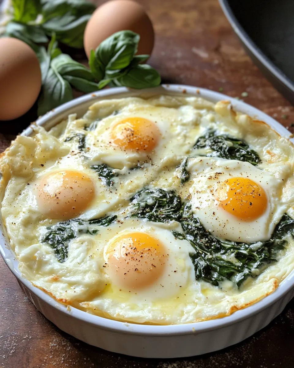 Ingredients for Elevate Your Brunch Game with Irresistible Baked Eggs Napoleon