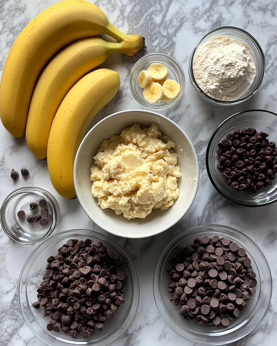 Ingredients for Banana Bread Chocolate Chip Cookies: The Ultimate Sweet Mashup Delight