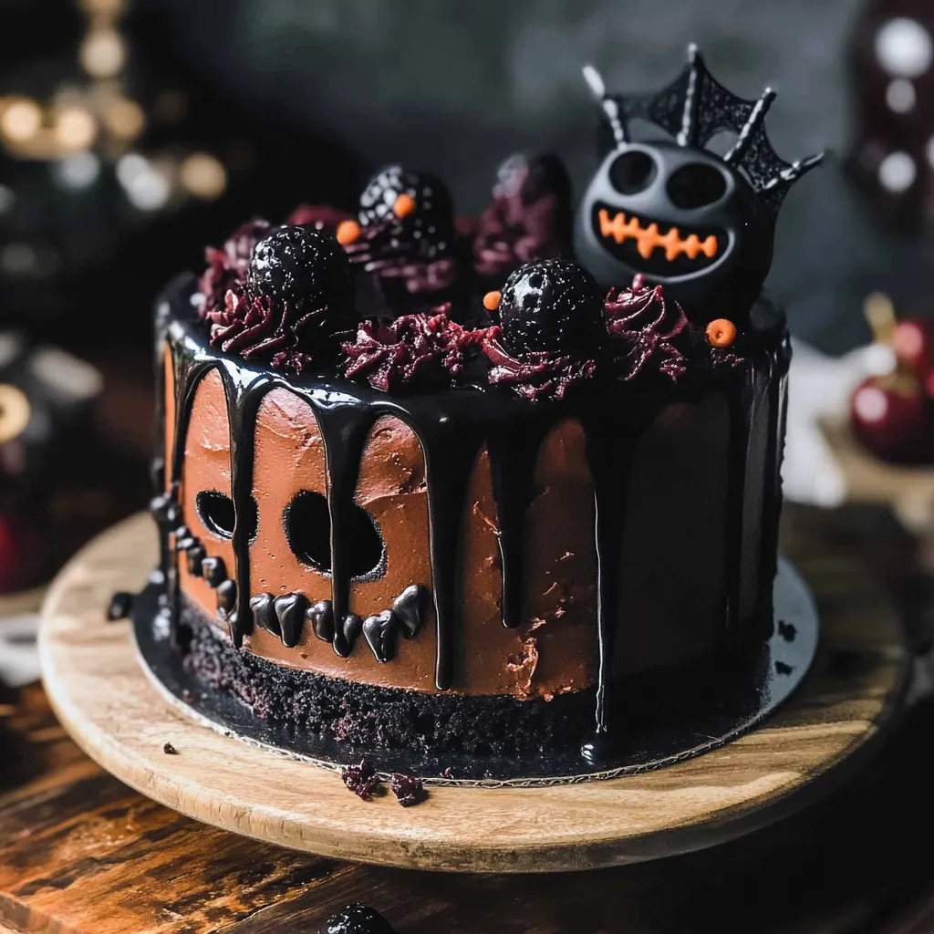 Photo of featured for Spooktacular Delights: Unveiling the Black Velvet Halloween Cake
